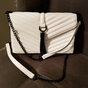 INC international concept white Faux crossbody bag
